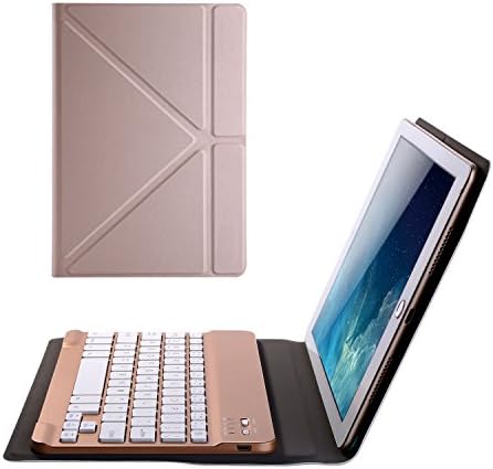 iPad 7.9 Mini Cover with Keyboard,iPad mini Case for iPad mini 4 3 2 1 Samsung Galaxy Tab S2 T715C / T710 Supports IOS Android Windows System(rose gold)