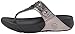 FitFlop Women's Biker Chic Flip Flop, Pewter, 6 M US