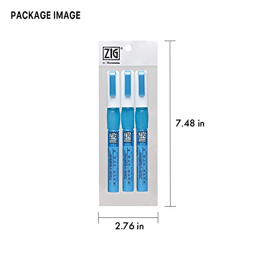 Kuretake Zig 2 Way Glue, 1mm Squeeze & Roll 3 pens Set, APCertified