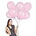 Treasures Gifted Light Pink Balloons - Pearlized Metallic, Blush Baby, Macaron, Pastel, 100 Soft Pearl Pink Nude 12 Inch Latex Balloons