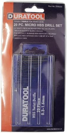 Micro HSS Drill Bit Set 20 Piece - D00232 - DURATOOL