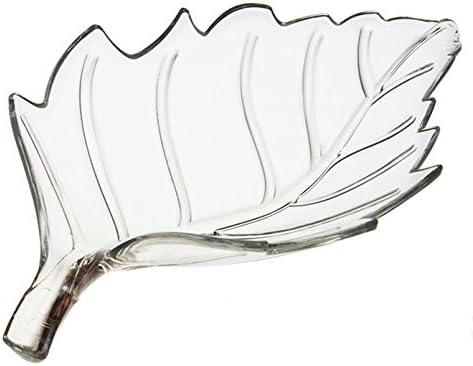 Acrylic Clear Leaf Shape Shrimp Feeding Dish Invertebrates Large 8.6cmx9.6cmx3.0cm Shrimp Feeder dish Shrimp Food