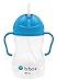 b.box Sippy Cup with Innovative Weighted Straw | Easy-Grip Handles | Color: Blueberry | 8 oz. | 6M+ | BPA-Free | Phthalates & PVC Free | Dishwasher Safe