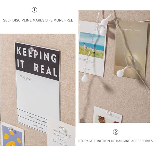Homodoskey Foldable Large Felt Bulletin Board, 100 * 180CM Folding Cork Board Alternative, Decorative Picture Framed Display Board for School, Home, Kitchen & Office Walls (120 * 240cm)