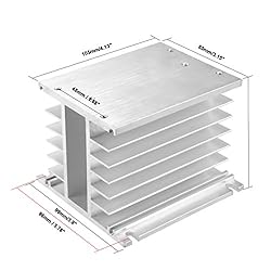 uxcell Aluminum Heat Sink SSR Dissipation for Three
