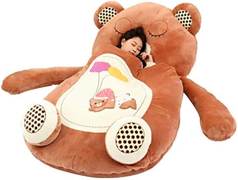 Winter Sleeping Bag, Single Double Tatami, Frog Monkey Bear Animal Plush Sofa, Large Soft Mattress 0.91.7m/1.12m