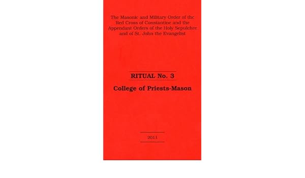 Red Cross Of Constantine Ritual No 3 Lewis Masonic - 