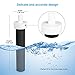 Rhodesy Replacement Filter Compatible for Brita Water Bottle 6 Count Brita Hard Sided Filtered Premium Filtering Stainless Steel Sport Water Bottle Filter Replacement BPA Free Black