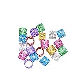 Lychee Women Dreadlocks Beads Rhinestone Hair Ring Decoration Braiding Hair Braid Cuff Clip