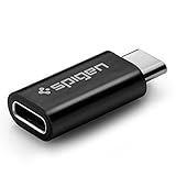 Spigen Essential CA310 USB-C Male to USB-C Female Adapter / Extender to Provide Clearance for Samsung DeX, Compatible with Galaxy Note 8 / S8 / S8 Plus & More