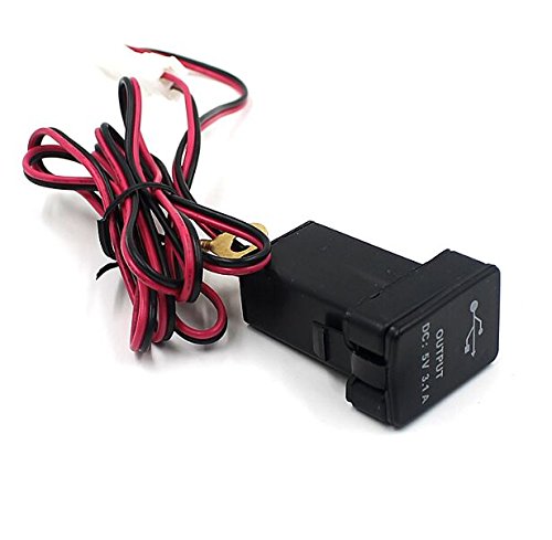 E-Bro NEW 12-24V Car Dual USB Port Adapter Charger Cell Phone PDA DVR Input For Toyota - Thumbnail 3