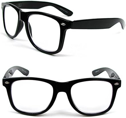 New Large Classic Frame Reading Glasses Nerd Geek Retro Vintage Style (+1.00)