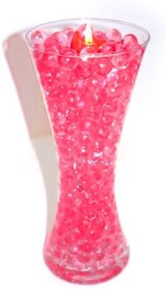 Rainbow Crystal Mud - Soil Beads - Colorful Soil Replacement for Flower Succulents and Centerpieces (Red)