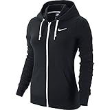 Nike Women's Jersey Full-Zip Hoodie Black/White Small