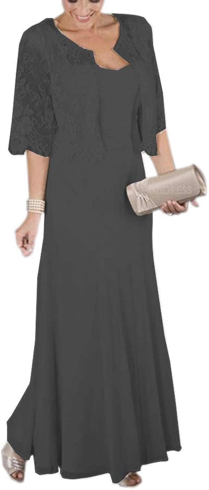 mother of the bride dresses long with jacket