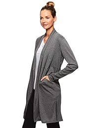 Gaiam Harlow Yoga Wrap - Abrigo de manga larga para mujer