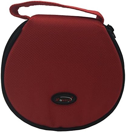 BEYLEG 20 Disc CD DVD Blu-Ray Portable Wallet Storage Organizer Holder Case Bag Album Box (Red)
