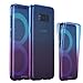 Galaxy S8 Plus Case, LONTECT Soft TPU Crystal Clear Slim 360 Degree Full Body Protective Cover Case for Samsung Galaxy S8 Plus - Blue Purple