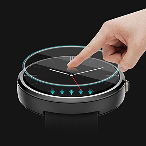Lywey 1PC Explosion-proof LCD Hardness Tempered Glass Full Cover Screen Protector Film For Garmin Vivoactive 3, High Sensitivity Lightweight Anti-scratch