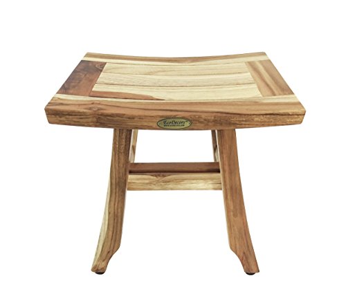 EcoDecors Satori Shower Stool, Natural
