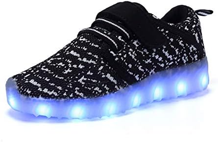 LED light up Shoes Kids Boys Girls USB Charging Low Top Sneakers Flashing Shoes Toddler casual shoes Christmas Halloween WAWEN