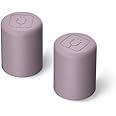 BrüMate Magnetic Straw Caps - Silicone Straw Caps 2 pack - Compatible with All Era and Resa Tumblers (Lilac Dusk)