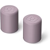 BrüMate Magnetic Straw Caps | Silicone Straw Topper 2-pack | Dust & Dirt Resistant | Compatible with All Era and Resa Tumblers (Lilac Dusk)