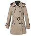 Richie House Girls' Classic Hooded Trenchcoat RH0934-B-9/10 Beige