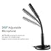 XIAOKOA PC Condenser Microphone, Microphones for PC/Desktop/Laptop/Notebook/Ipad Plug & Play 3.5mm Adjustable for Recording, Gaming, Podcasting, Online Chatting (A2)