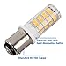 BA15D led bulb 120V Double Bayonet base 5 Watt Warm White 3000K for Sewing Machine Lamp, Non-dimmable (Pack of 4)