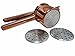 COPPER POTATO MASHER, RICER With Stainless Steel Core ● Commercial Grade Food Purée & Strainer ● BONUS 3 Large Interchangeable Discs ● Great Addition For Your Kitchen