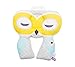 Rhoost Toddler Travel Buddy Neck Rest. Head Support for Kids on Car & Airplane Journeys. Fun Koala or Owl design with Pockets & Name Badge