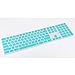 FORITO Keyboard Cover Skin for 2017 Released New Apple Magic Keyboard with Numeric Keypad US Layout MQ052LL/A and A1843 [Small Package] (Hot Blue)