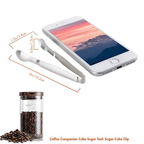 image for Tonmidej 4 inch Mini Appetizers Tongs - Set of 8 - Stainless Steel Sil