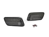 DEPO 96 97 98 99 00 01 02 MERCEDES W210 SMOKE BUMPER SIDE MARKER LIGHTS + CHROME BULBS