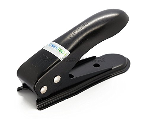 CyberTech By Noosy [2nd Generation] Micro SIM Cutter (Color: Black or Silver), with 2 SIM adapters