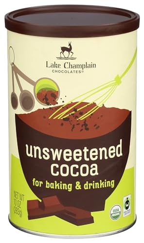 Lake Champlain Chocolates Unsweetened Organic Cocoa, 10 oz