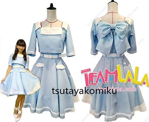 Amazon Akb48 風の螺旋 こじ坂46 水色風ワンピース制服コスプレ衣装 乃木坂46 こじ坂46夏ツアー風 コスプレ衣装 コスプレ 仮装 通販