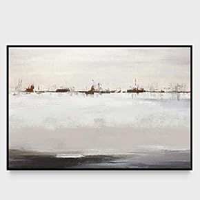 signwin Framed Canvas Wall Art Abstract Seascape Canvas...