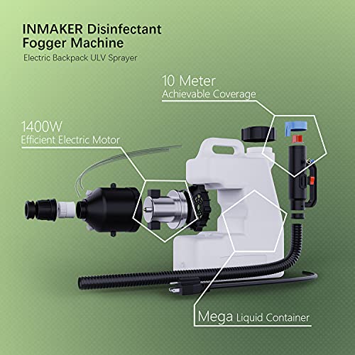 INMAKER Disinfectant Fogger Machine, Electric Backpack ULV Sanitizer