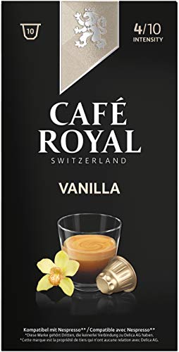 Café Royal Vanilla Flavoured Edition, 50 Nespresso kompatible Kapseln, 5er Pack (5 x 10 Kaffeekapseln)