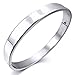 INBLUE Women,Men's 8mm Stainless Steel Bracelet Bangle Cuff Silver Tone