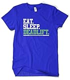 Cybertela Men's Eat Sleep Deadlift, Workout T-Shirt