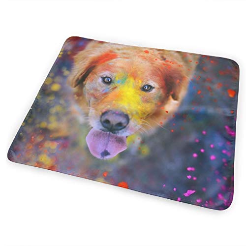 V5DGFJH.B Baby Portable Diaper Changing Pad Animals Dog Paint Splatter Urinary Pad Baby Changing Mat 31.5" x25.5''