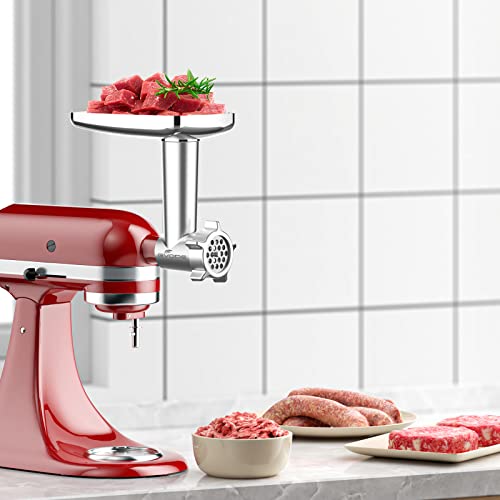 Metal Meat Grinder Attachment for KitchenAid Stand Mixer,Meat Grinder