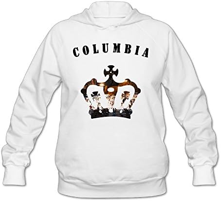 Wesley Columbia University Logo Wen's Cool Fleece Hoodie White M