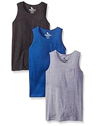 American Hawk Playeras sin mangas con bolsillo, para niños, 3 piezas