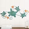 Lavish Home Turtles Wall Art with Shells and Starfish Nautical 3D Metal Hanging Decor-Vintage Coastal Under Water Sea… 41ZRcEEE7yL