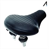 Ambee21 Comfortable Bike Seat for Men and Women,Oversize Bicycle Saddle with Soft Cushion Improves Comfort for Mountain Bike, Road Bicycle, Hibrid and Stationary Exercise Bike