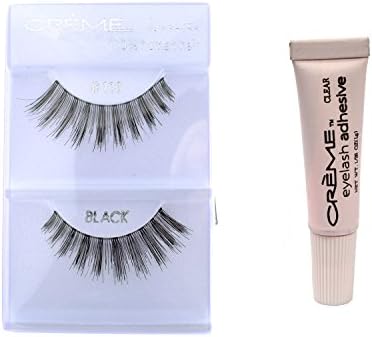 24 Pairs Crème 100% Human Hair Natural False Eyelash Extensions #106 ,Free Gift
